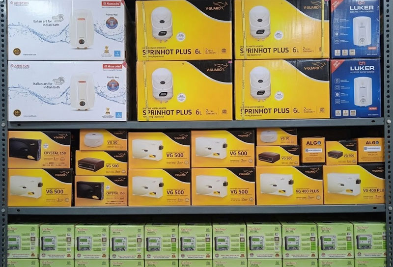 Water Heaters, Power Stabilizers and Electricy Energy Meters